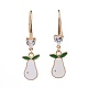 Alloy Enamel Dangle Earrings EJEW-JE03500-04-1