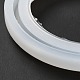 DIYラウンドクラフトフープシリコーン型  レジン型  UV樹脂およびエポキシ樹脂のカーフト製造用  ホワイト  93~114x11mm  内径：66~87mm  4個/セット DIY-B049-01-6