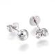 304 Stainless Steel Ear Studs EJEW-G210-02-2
