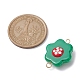 Glass Enamel Flower Connector Charms PALLOY-JF02514-2