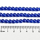 Backen gemalt Nachahmung Jade Glas runden Perle Stränge X-DGLA-Q021-6mm-33-5