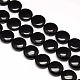 Natural Flat Round Obsidian Beads Strands G-L246-06-1
