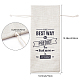 CREATCABIN Cotton Wine Gift Bag The Best Way To Predict The Future Is Create Wine Bags with Drawstring for Friend Client Teacher Housewarming Wedding Party Anniversary Christmas 5.91 x 13.39 Inch ABAG-WH0005-72D-2