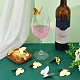 24 ciondoli per bicchiere di vino in acrilico AJEW-FG0003-46C-4