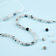 OLYCRAFT 49Pcs 8mm Natural Black Rutilated Quartz Gemstone Loose Beads Black Rutilated Quartz Beads Natural Tourmalinated Quartz Loose Beads for Jewelry Making G-OC0002-16-5