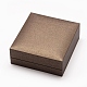 プラスチックおよび厚紙のブレスレットボックス  内部のスポンジ  長方形  コーヒー  92x86x35mm OBOX-L002-16B-1
