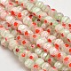 Faceted Millefiori Glass Round Beads Strands LK-P005-07-1