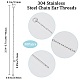 Sunnyclue 30 paio di 304 risultati di orecchini a bottone in acciaio inossidabile STAS-SC0006-54-2