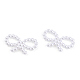 Arcoiris abs plástico imitación perla enlaces OACR-T015-01-14-3
