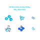 Kits de fabricación de joyas de la serie azul de diy DIY-YW0003-05B-3