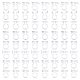 arricraft 80 Pcs 8 Styles Resin Earring Components Clear Clip-on Earring Converter Clip-on Earring Findings for DIY Non Pierced Earring Making Supplies FIND-AR0002-49-1
