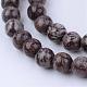 Natural Snowflake Obsidian Beads Strands G-Q462-6mm-37-1