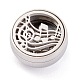 304 Stainless Steel Magnetic Diffuser Locket Aromatherapy Essential Oil Buckle AJEW-M027-08P-2
