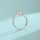 Кольца для пальцев из стерлингового серебра с родиевым покрытием и микропаве из кубических цирконий WG49295-12-2