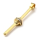 Brass with Cubic Zirconia Pendants KK-K341-31G-01-3