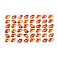 ガラスラインストーンカボション48個。  ネイルアートの装飾の付属品  多面カット  オレンジ  14x9x5mm MRMJ-N029-03-09-1