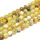 Natural Yellow Opal Round Bead Strands G-M296-02-8mm-1