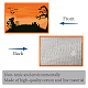 Rectangle with Halloween Themed Pattern Cotton Linen Cloth Table Mat AJEW-WH0196-007-4