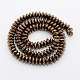 Grade A Electroplate Non-magnetic Synthetic Hematite Beads Strands G-N0014-8x3mm-03-2