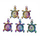 Grandi pendenti in lega color arcobaleno PALLOY-N156-194-1
