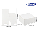 Nbeads折りたたみダンボール紙ジュエリーボックス  ギフト包装箱  正方形  ホワイト  4x4x2インチ（10x10x5cm） CON-NB0001-72-5