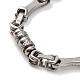Ожерелье из цепочки-столбика из нержавеющей стали 201 NJEW-F222-25P-3