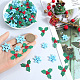 160шт 4 вида стилей Рождественская тема непрозрачные кабошоны из смолы RESI-SC0005-80B-3
