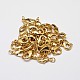 Rack Plating and Vacuum Plating Brass Lobster Claw Clasps for Jewelry Necklace Bracelet Making KK-I599-10mm-G-RS-2