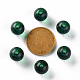 透明なアクリルビーズ  ラウンド  濃い緑  10x9mm  穴：2mm  約940個/500g MACR-S370-A10mm-735-3