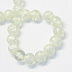 Chapelets de perle ronde en verre craquelé transparent peint DGLA-Q018-6mm-01-3