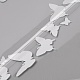 ペットステッカー車の装飾  フェイスカーステッカー  車の装飾用  蝶とハート  ホワイト  143x195x0.3mm AJEW-WH0200-36-3
