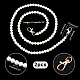 Pandahall elite 2 pz cinturini per borsa con perline in resina imitazione perla FIND-PH0008-23C-5