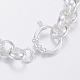 304 Stainlee Steel Rolo Chain Bracelets BJEW-H508-08S-2