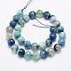 Faceted Natural Agate Beads Strands G-F344-47-12mm-2