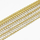 Brass Rectangle Cubic Zirconia Chains CHC-N014-07-A-FF-1