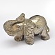 Éléphant pyrite naturel affichage décorations G-A145-01A-1