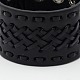 Personalized Wide Leather Bracelets BJEW-K053-27B-2