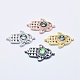 Eco-Friendly Brass Micro Pave Cubic Zirconia Links RB-I078-04-NR-1