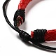 Bracelets de cordon tressé en similicuir pu pour femmes BJEW-M290-01A-3