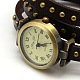 Fashionable Wrap Style Leather Roman Numeral watch Bracelets WACH-M054-06-2
