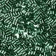 ベーキングペイントガラスラウンドラッパビーズ  銀並ぶ  チューブ  ティール  3.5~3.8x2~2.5mm  穴：1.2mm SEED-Z002-A-E04-3