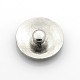 Bottoni a pressione gioiello antichi in lega di zinco color argento SNAP-N010-86X-NR-2