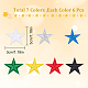 Gorgecraft Paquete de 42 parches de estrellas bordados para planchar DIY-GF0006-41-2