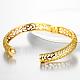 Real 18K Gold Plated Filigree Brass Hollow Bangles BJEW-BB05677-G-2