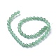 Natürlichen grünen Aventurin Perlen Stränge G-L476-10-2