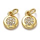 Латунные микро проложить кубического циркония подвески ZIRC-H119-09G-1