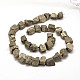 Natural Pyrite Nuggets Beads Strands G-I125-91-2