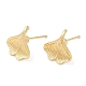 Boucles d'oreilles en alliage de feuilles de ginkgo pour femmes PALLOY-Q447-04LG-1