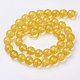 Synthétiques perles citrine brins G-C076-10mm-6A-2