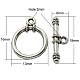 Alloy Toggle Clasps PALLOY-2207-AS-RS-1